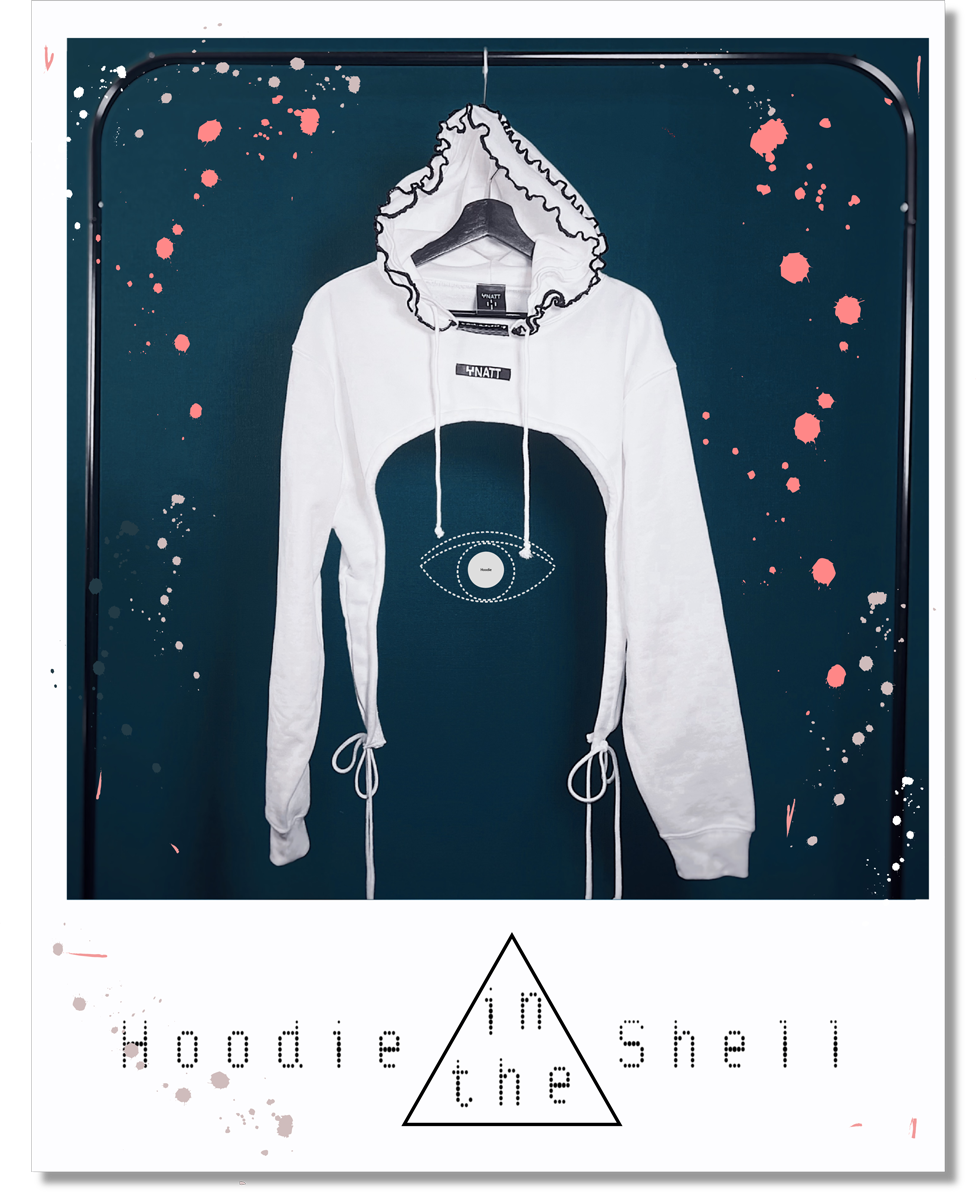 HOODIE IN THE SHELL WHITE