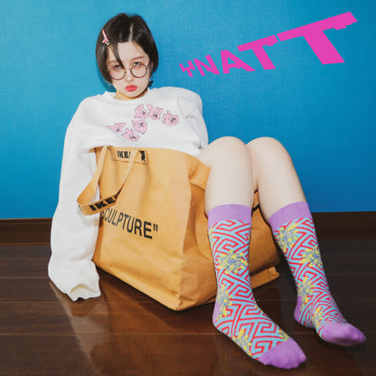 LATTICE SOCK / size S-M